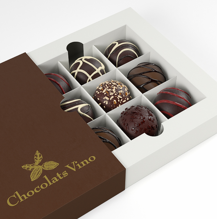 printed box of chocolates